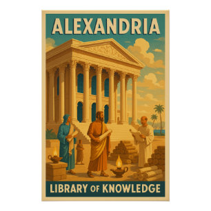 Alexandria – Library of Knowledge Poster