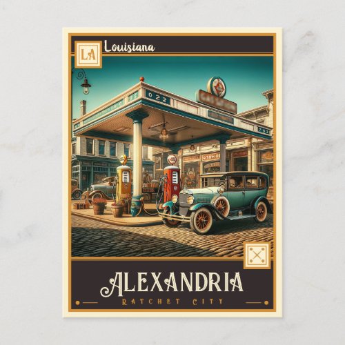Alexandria Louisiana   Vintage Postcard