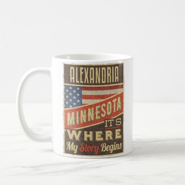 Alexandria Minnesota Coffee Mug (Left)
