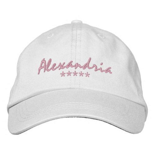 Alexandria Name Embroidered Baseball Cap