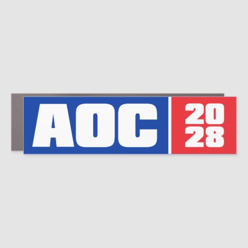 Alexandria Ocasio-Cortez AOC 2028 Bumper Car Magnet