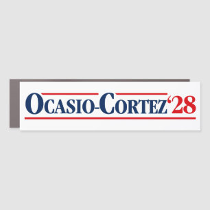 Alexandria Ocasio-Cortez AOC 2028 Bumper Car Magnet