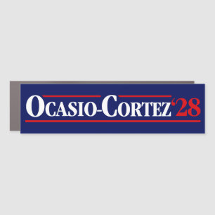 Alexandria Ocasio-Cortez AOC 2028 Bumper Car Magnet