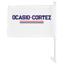 Alexandria Ocasio-Cortez (AOC) Car Flag