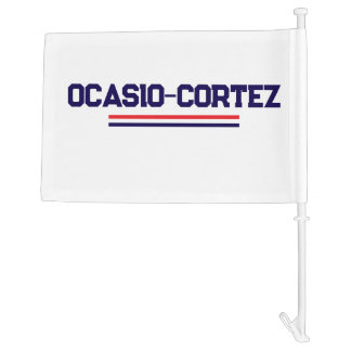 Alexandria Ocasio-Cortez (AOC) Car Flag