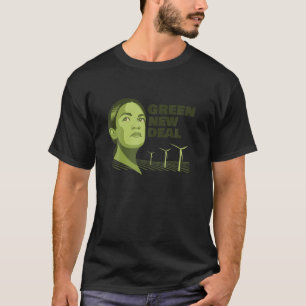 Alexandria Ocasio Cortez AOC Green New Deal Climat T-Shirt