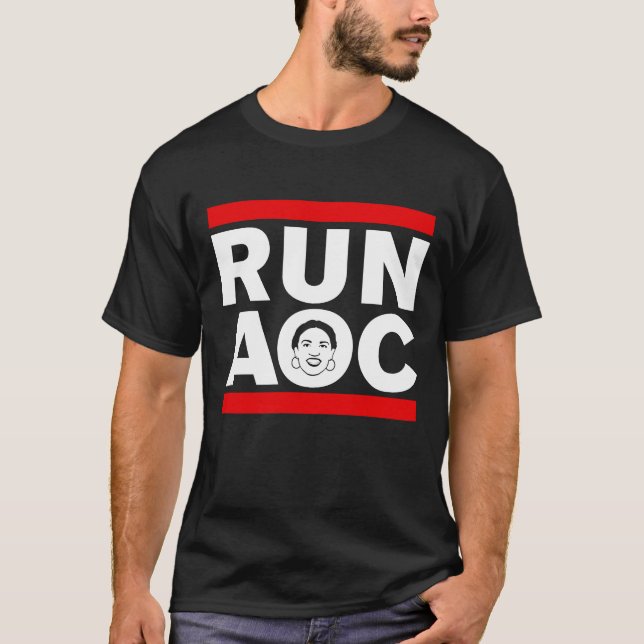 Alexandria Ocasio Cortez AOC Men's Dark T-shirt (Front)