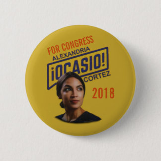 Alexandria Ocasio Cortez Button