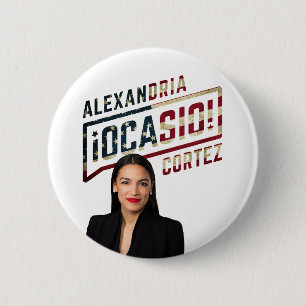 Alexandria Ocasio-Cortez Button