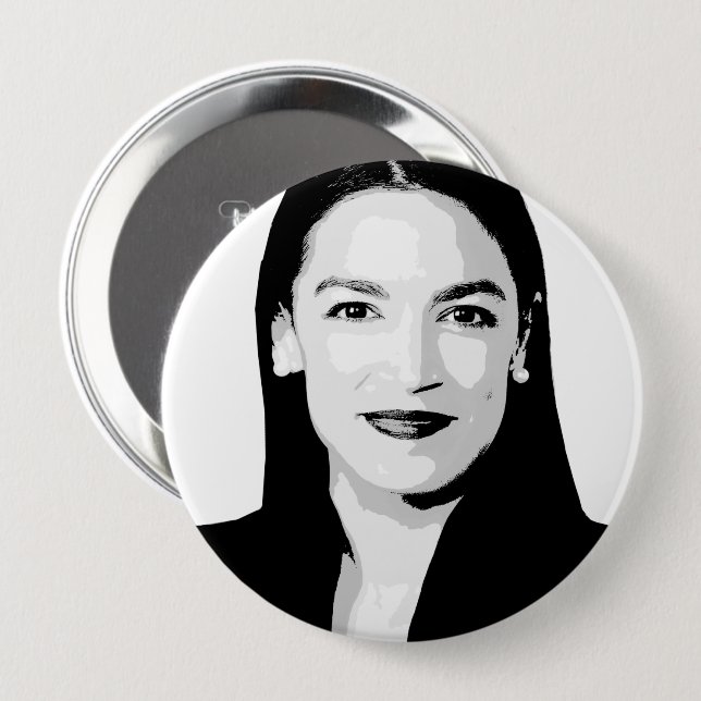 Alexandria Ocasio-Cortez Button (Front & Back)
