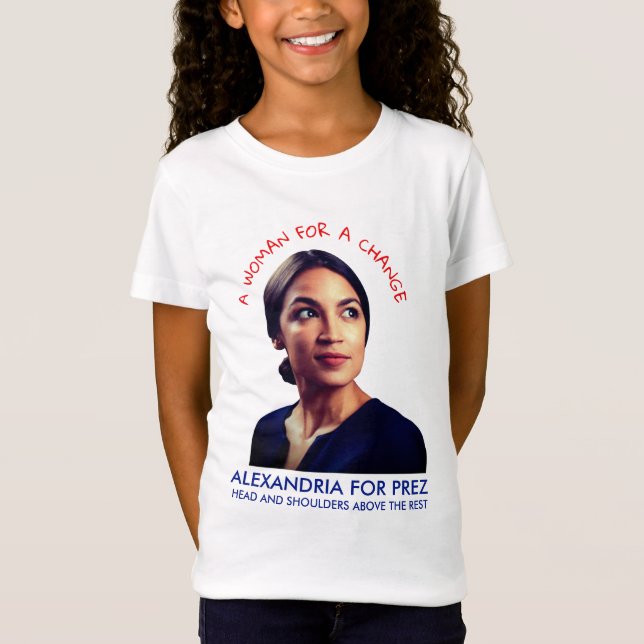Alexandria Ocasio Cortez for Prez T-Shirt (Front)