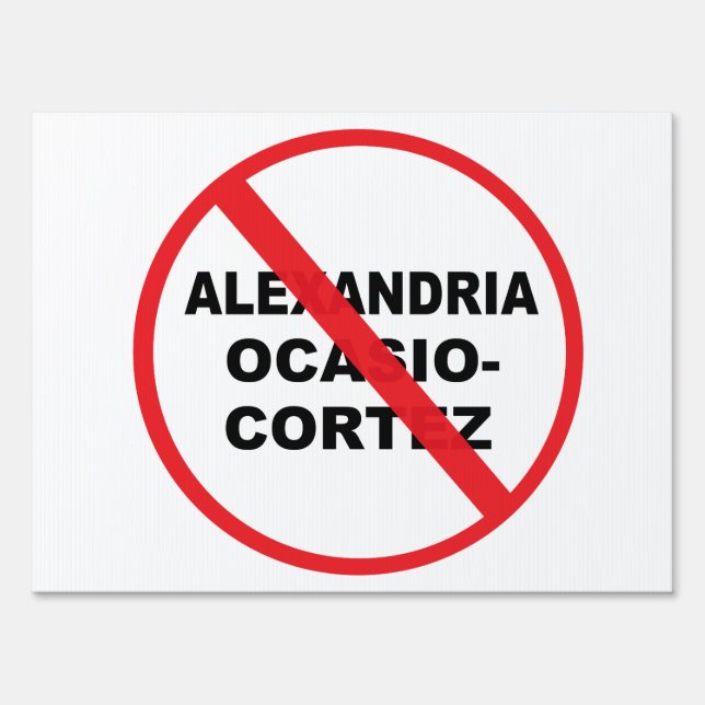 Alexandria Ocasio-Cortez popular Sign (Front)