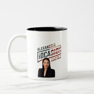 Alexandria Ocasio-Cortez Two-Tone Coffee Mug