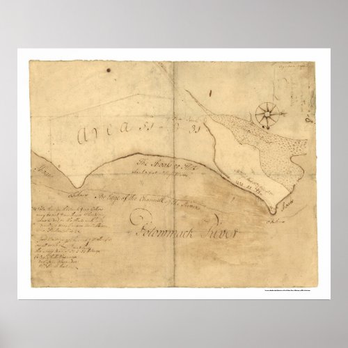 Alexandria VA George Washington Map 1760 Poster