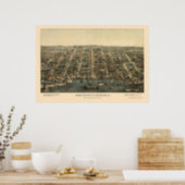 Alexandria, VA Panoramic Map - 1863 Poster (Kitchen)
