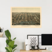 Alexandria, VA Panoramic Map - 1863 Poster (Home Office)