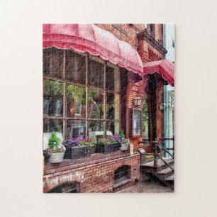 Alexandria VA - Red Awnings on King Street Jigsaw Puzzle