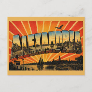 Alexandria VA Waterfront Marsh River Art Postcard