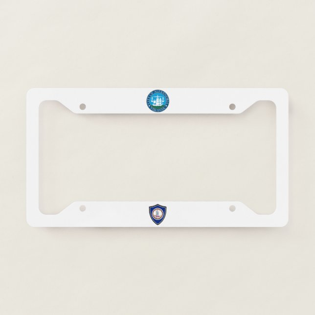 Alexandria (Virginia) city flag  License Plate Frame (Front)