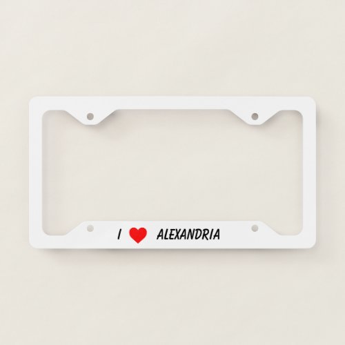 Alexandria Virginia Skyline _License plate holder License Plate Frame