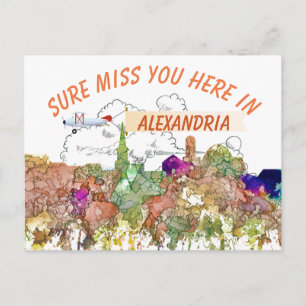 Alexandria,Virginia Skyline SG - Faded Glory Postcard