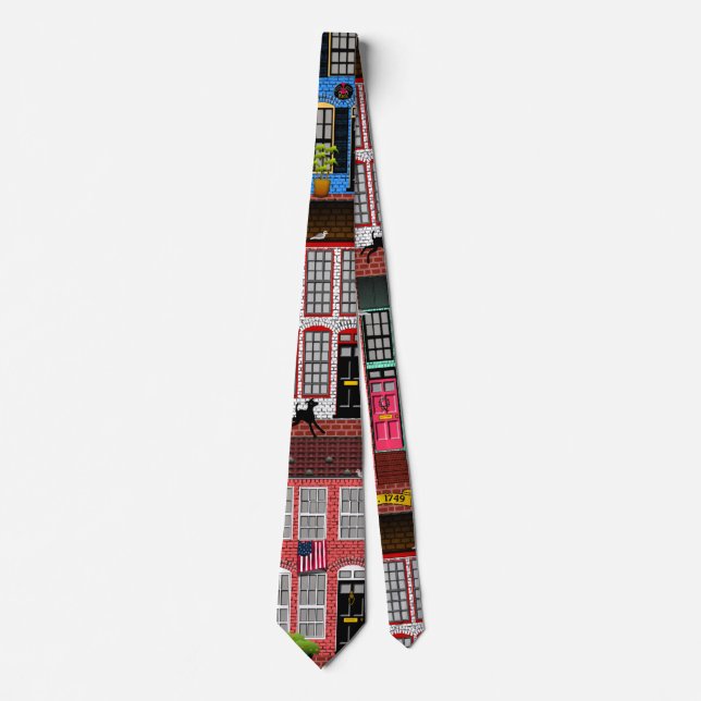 Alexandria, Virginia Townhouses Neck Tie (Front)