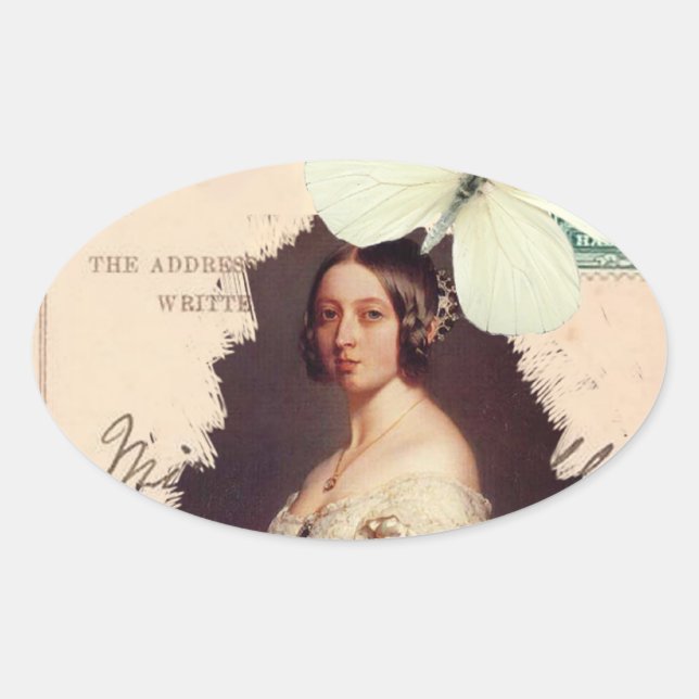 Alexandrina Victoria Oval Sticker (Front)