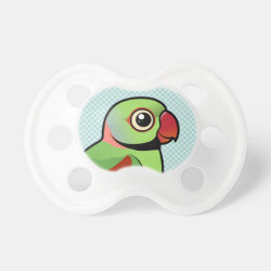 Cute Alexandrine Parakeet BooginHead® Custom Pacifier (6+ Months)