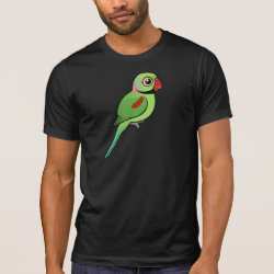 Cute Alexandrine Parakeet Men's Alternative Apparel Basic Crew Neck T-Shirt