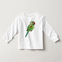 Cute Alexandrine Parakeet Toddler Long Sleeve T-Shirt