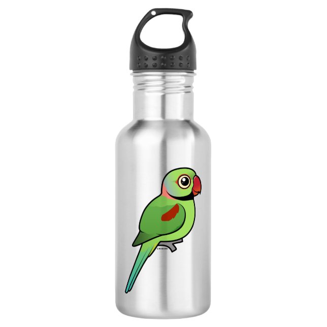 Alexandrine Parakeet Water Bottle (Front)