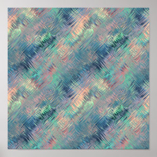 Alexandrite Blue Glassy Texture Poster