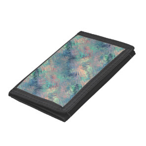 Alexandrite Blue Glassy Texture Tri-fold Wallet