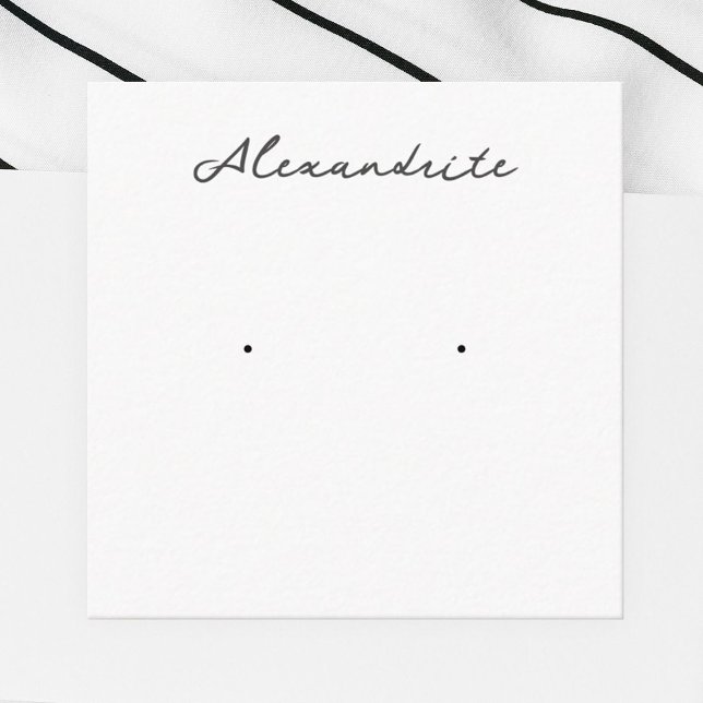Alexandrite Earring Jewelry Display Card (Creator Uploaded)