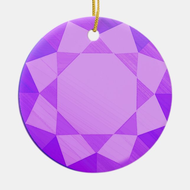 Alexandrite Gemstone / Jewel Graphic Image  Ceramic Ornament (Front)