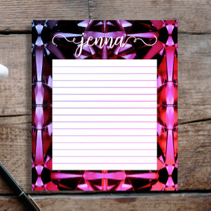 Alexandrite Gemstone Lined Personalized Notepad