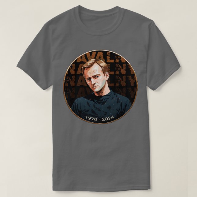 Alexei Navalny 1976 2024 RIP T-Shirt (Design Front)