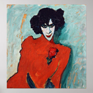 Alexej Jawlensky Portrait of the Dancer Aleksandr Poster