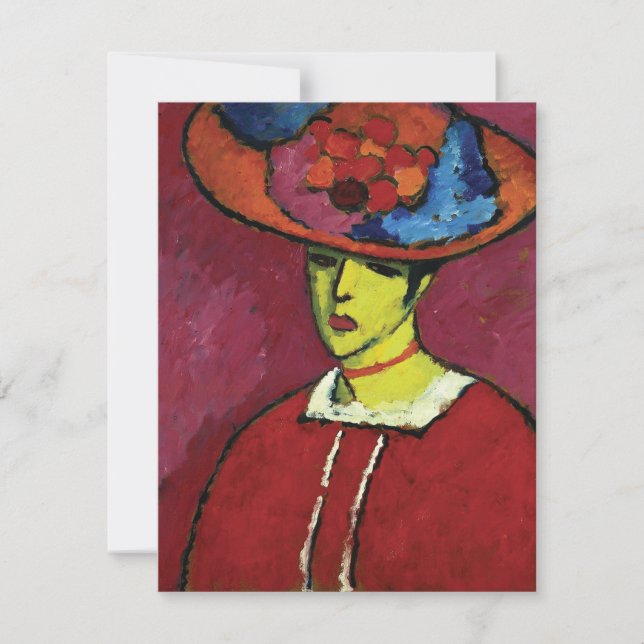 Alexej von Jawlensky, Schokko mit Tellerhut Note Card (Front)