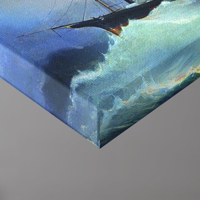 Alexey Bogolyuboff. The Russian Steam Frigate... Canvas Photo Tile (Detailed)