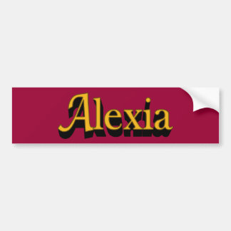 Alexia Bumper Sticker