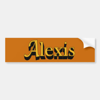 Alexis Bumper Sticker