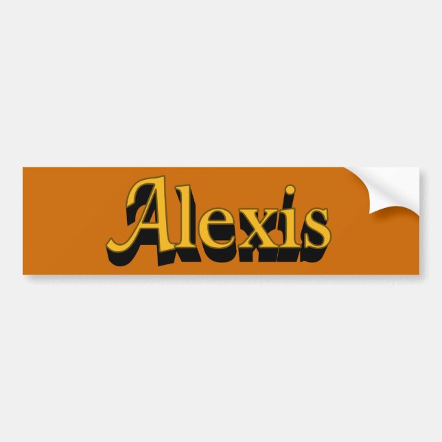 Alexis Bumper Sticker (Front)