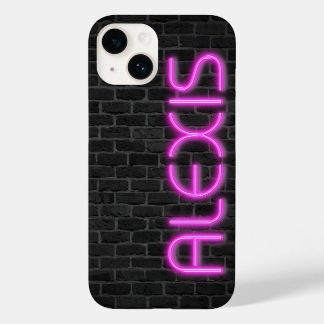 ALEXIS In PINK Neon Lights Case-Mate iPhone Case (Back)