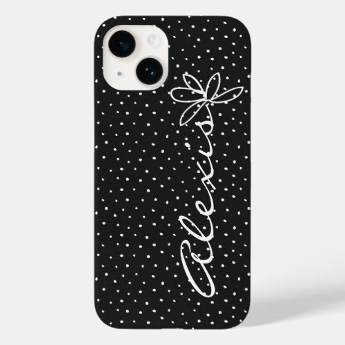 Alexis Name and Doodle Daisy Case_Mate iPhone 14 Case
