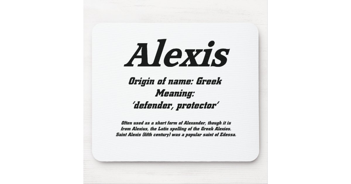 What Does The Name Alexis Come From