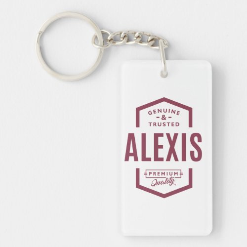 Alexis Personalized Name Birthday Gift Keychain