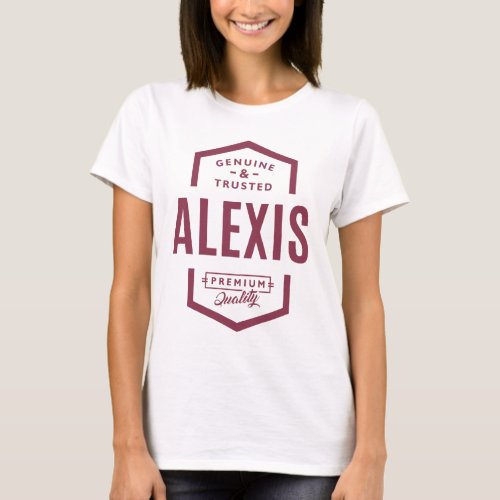 Alexis Personalized Name Birthday Gift T_Shirt