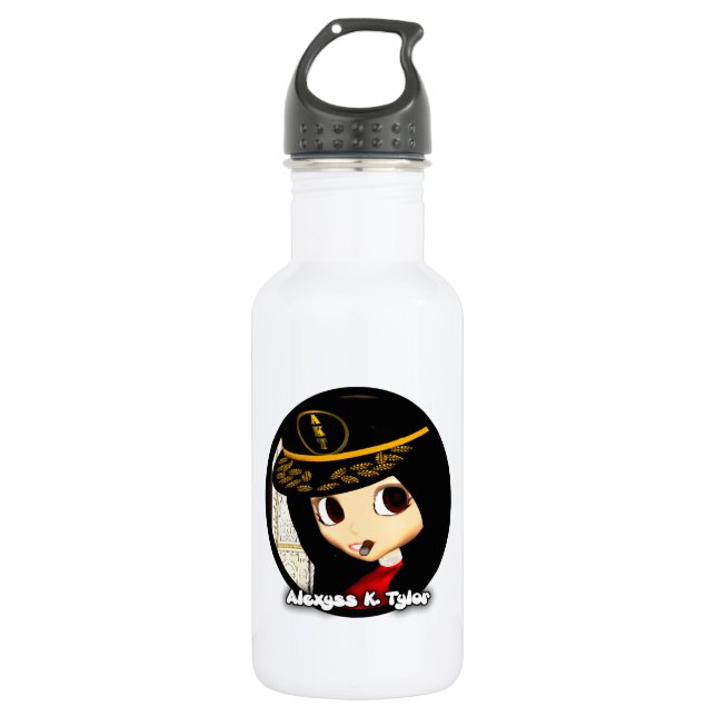 Alexyss K. Tylor's 'Dr. Wood' Stainless Steel Water Bottle (Front)