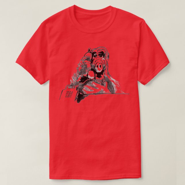 alf at the phone T-Shirt (Design Front)